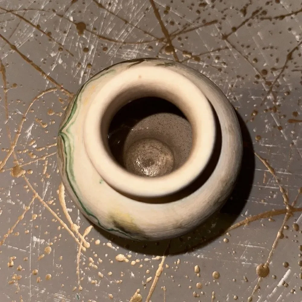 Vintage NEMADJ POTTERY Handmade Stoneware Mini Vase